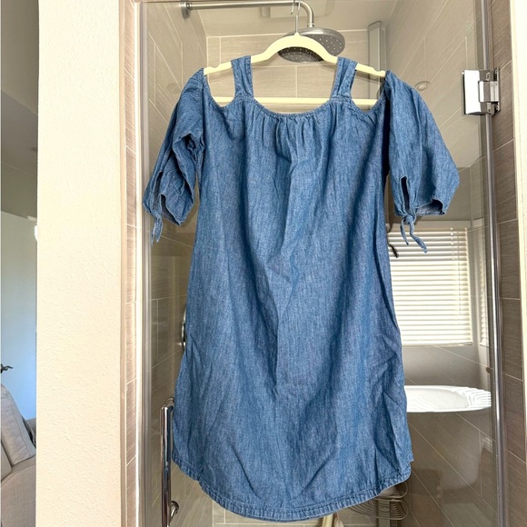 Madewell Denim Cold-Shoulder Dress - Picture 1 of 2